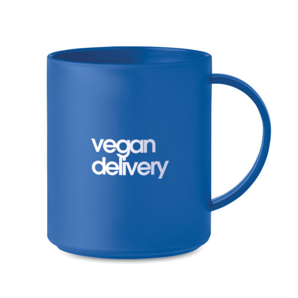 Taza promocional reutilizable MONDAY en polipropileno con acabado mate