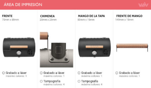 Barbacoa Portátil Personalizada CHIMEY - Imagen 5