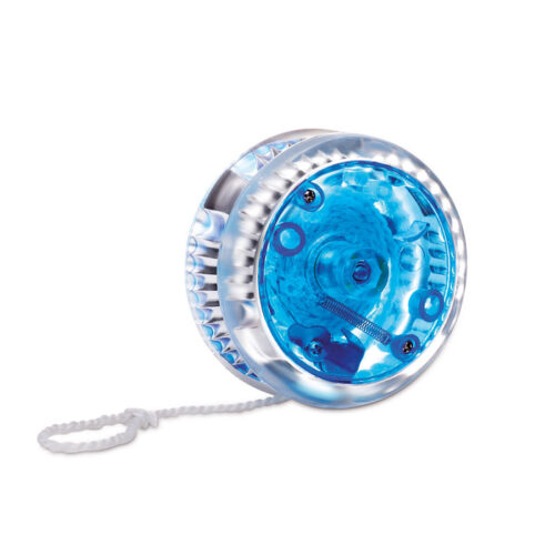 Yoyo promocional con luz LED intermitente FLASHYO transparente