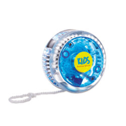 Yoyo promocional con luz LED intermitente FLASHYO transparente