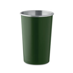 Vaso reutilizable metálico FJARD en acero reciclado con diseño cónico