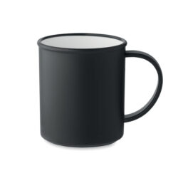 Taza retro reutilizable ALAS en PP con acabado mate y asa ancha