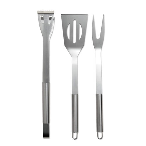 Set de herramientas para barbacoa promocional SHAKES en funda negra