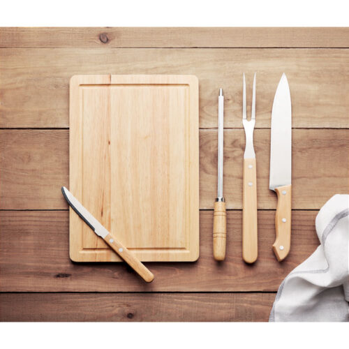 Set de barbacoa promocional GRILLE con estuche de poliéster y utensilios