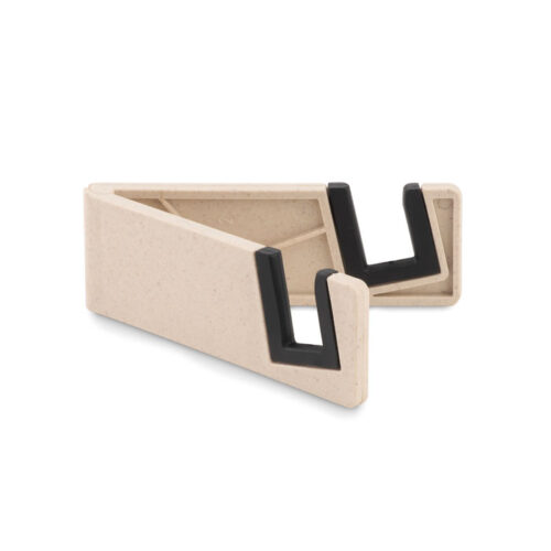 Soporte ecológico para celular STANDOL+ plegable en bambú con base antideslizante