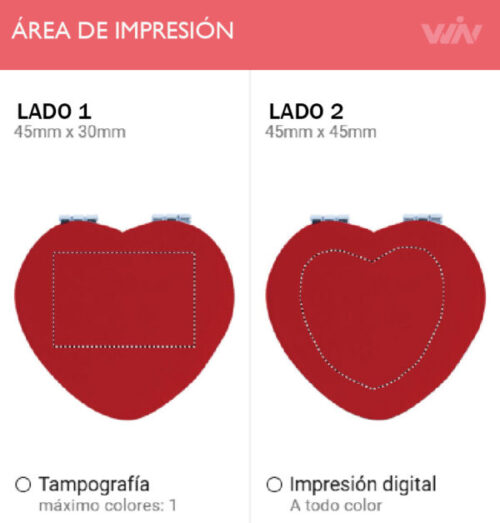 Espejo GLOW HEART - Imagen 4