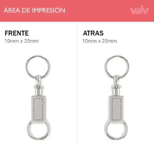 Llavero metálico KEYSPLIT - Imagen 4