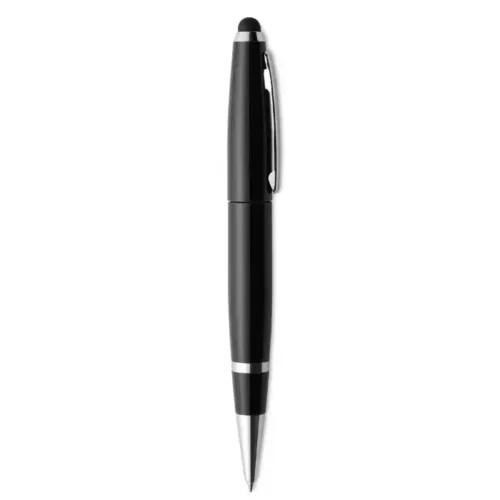 Bolígrafo USB con stylus personalizado StyloFlash metálico 3 en 1 con grabado láser