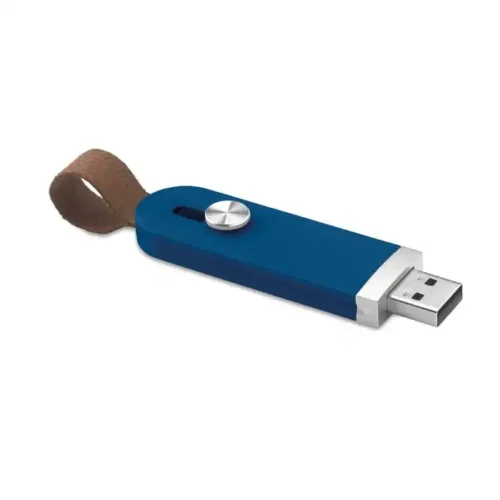 USB retráctil promocional personalizado SLIDE con botón metálico y diseño ergonómico