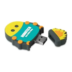 USB personalizada en PVC 2D con forma de personaje o logotipo a todo color