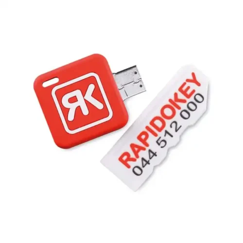 USB personalizada en PVC 2D con forma de personaje o logotipo a todo color