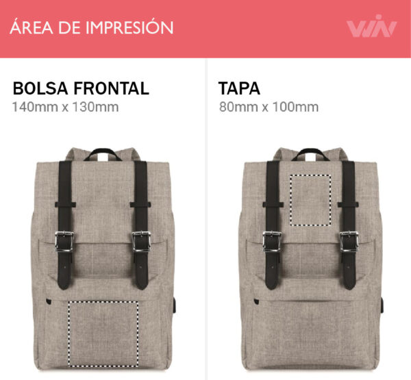 Mochila porta laptop RIGA - Imagen 6