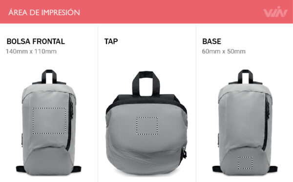 Mochila reflectante VISIBACK - Imagen 9