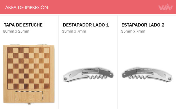 Set de vino CHESSET - Imagen 5