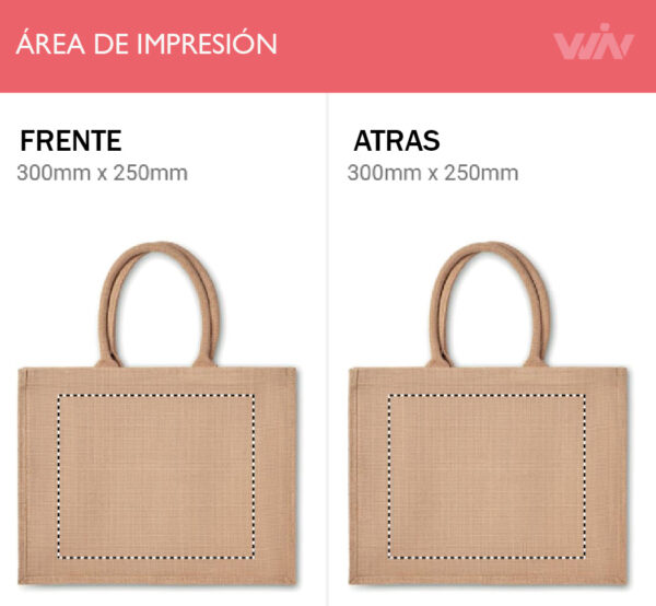Bolso de yute BRICK - Imagen 4