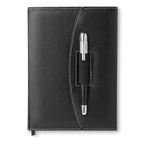 Portafolio ejecutivo personalizado Nova con bloc y bolígrafo metálico A5