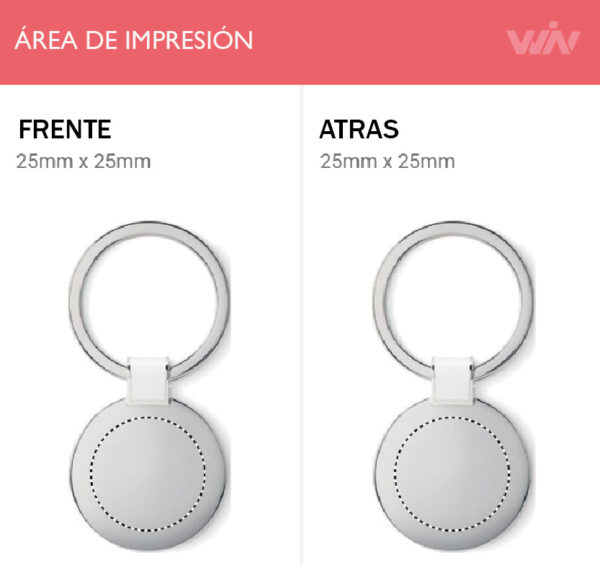 Llavero metálico ROUNDY - Imagen 4