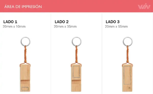Llavero con soporte TRINEU - Imagen 4