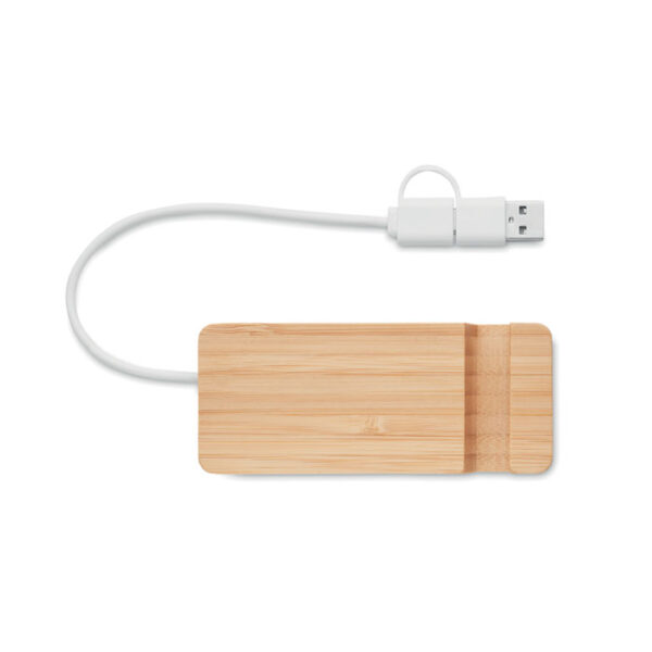 Hub USB-C HUBSTAND con soporte para smartphone y 3 puertos