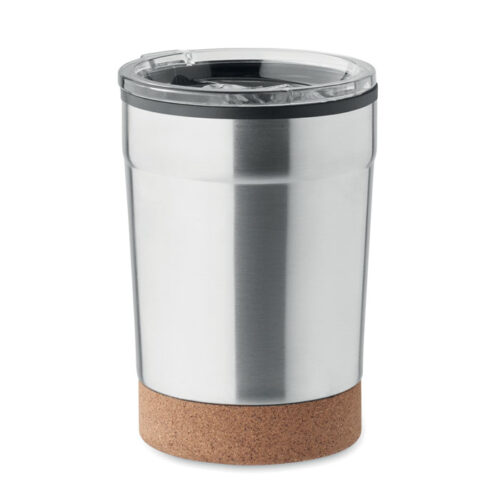 Vaso térmico NOMU ideal para oficina con tapa deslizante y base de corcho