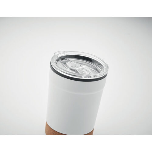 Vaso térmico NOMU ideal para oficina con tapa deslizante y base de corcho