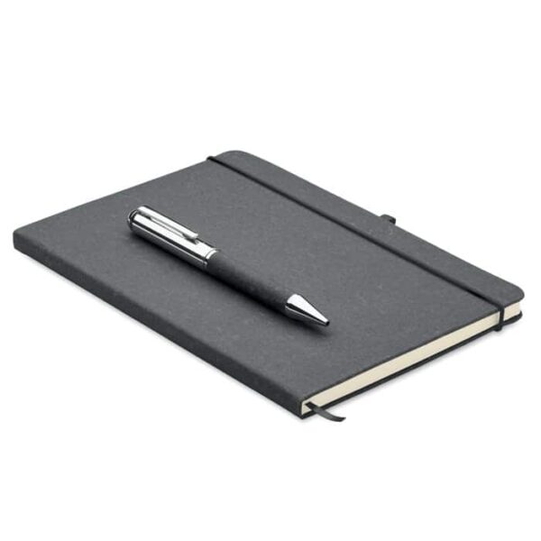 Set de libreta ecológico ELEGANOTE con bolígrafo en caja kraft