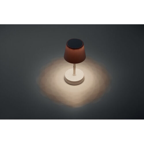 Lámpara LED blanca retráctil con base táctil y luz regulable para escritorio