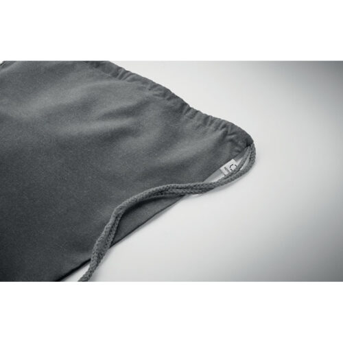 Bolso deportivo ecológico CABETRI en algodón reciclado y poliéster RPET con cierre de cordón, ideal para eventos, ferias o campañas sustentables