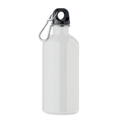 Botella REMID MOSS con tapa roscada y mosquetón, ideal como botella ecológica personalizada para regalos corporativos sostenibles.