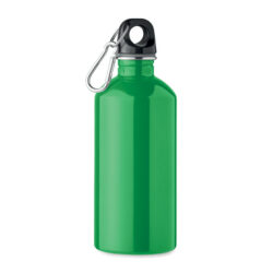 Botella REMID MOSS con tapa roscada y mosquetón, ideal como botella ecológica personalizada para regalos corporativos sostenibles.