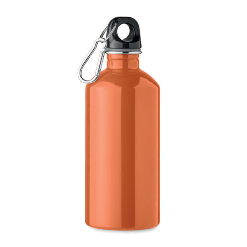 Botella REMID MOSS con tapa roscada y mosquetón, ideal como botella ecológica personalizada para regalos corporativos sostenibles.