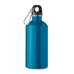 Botella REMID MOSS con tapa roscada y mosquetón, ideal como botella ecológica personalizada para regalos corporativos sostenibles.