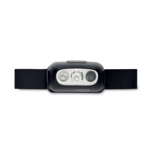 Linterna frontal recargable ELYDEE con cinta ajustable y luz LED