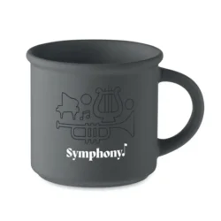 Taza Cerámica Cupage: 300 ml de estilo vintage en acabado mate, ergonómica y personalizable. Regalo corporativo elegante y sostenible.