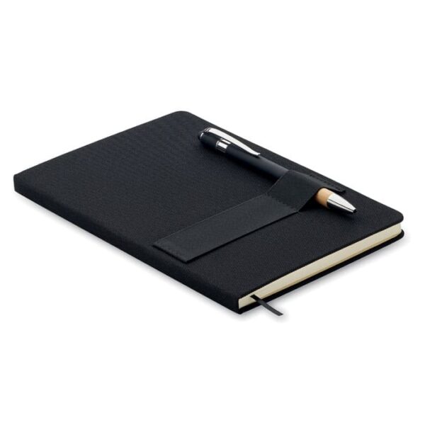 Set de libreta ecológica NOTA con bolígrafo de bambú y cubierta RPET