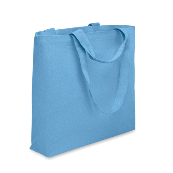 Bolsa reciclada con asas largas MALDI de tejido ecológico, ideal para eventos responsables y campañas promocionales sostenibles