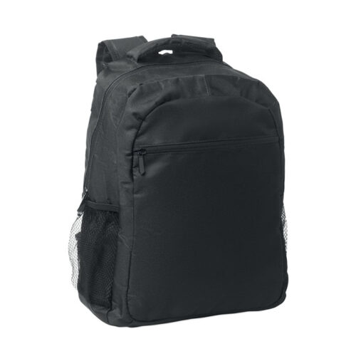 Mochila ecológica personalizada Topper con bolsillos de malla y espacio para portátil