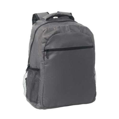 Mochila ecológica personalizada Topper con bolsillos de malla y espacio para portátil