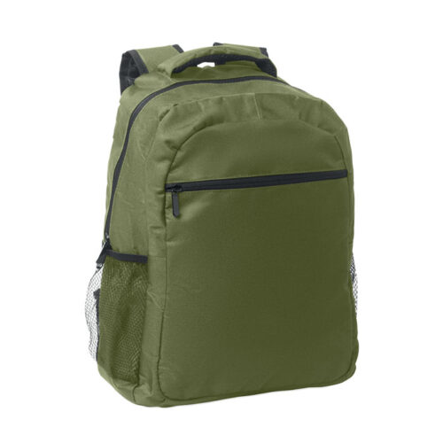 Mochila ecológica personalizada Topper con bolsillos de malla y espacio para portátil