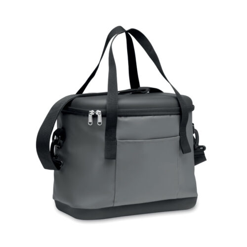 Lonchera térmica promocional Coolin de 40 litros con bolsillo frontal, abrebotellas y correa ajustable