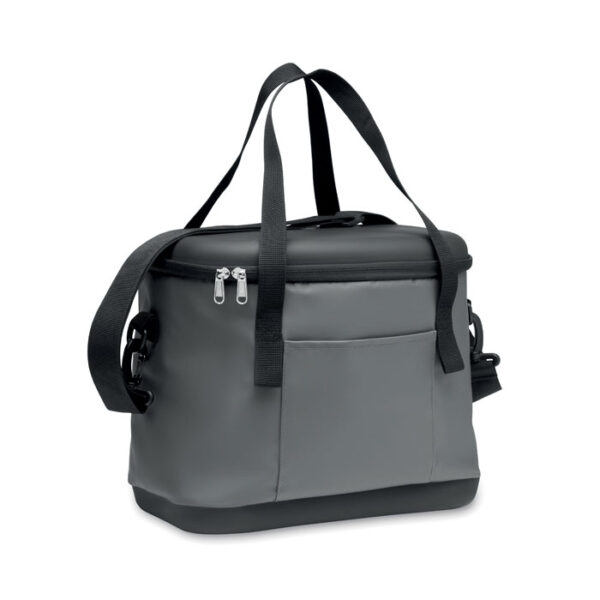 Lonchera térmica promocional Coolin de 40 litros con bolsillo frontal, abrebotellas y correa ajustable