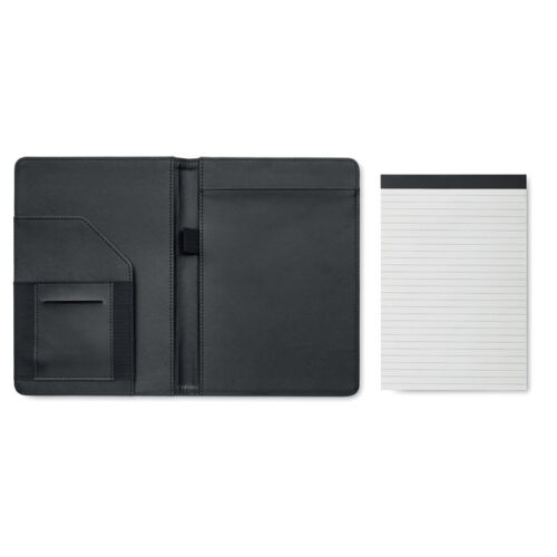 Cartapacio ecológico A5 FOLIO con bloc de notas en papel de bambú y diseño en tela reciclada RPET