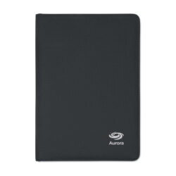 Cartapacio ecológico A5 FOLIO con bloc de notas en papel de bambú y diseño en tela reciclada RPET