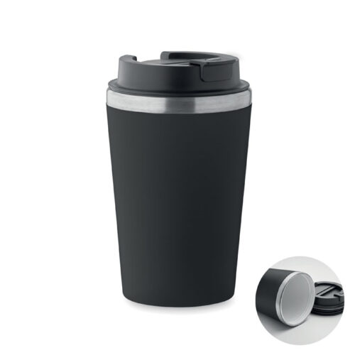 Vaso térmico BLERM de 350 ml con tapa antifugas y revestimiento interior cerámico