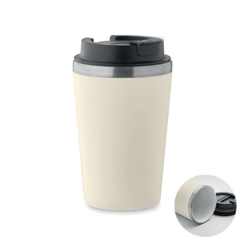 Vaso térmico BLERM de 350 ml con tapa antifugas y revestimiento interior cerámico