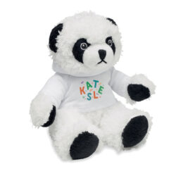 Peluche de panda PENNY con sudadera blanca para personalizar con sublimación