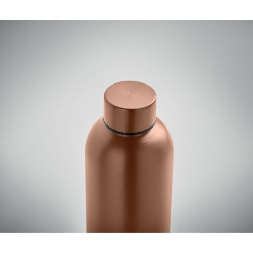 Botella térmica ATHENA cilíndrica de acero reciclado con acabado mate