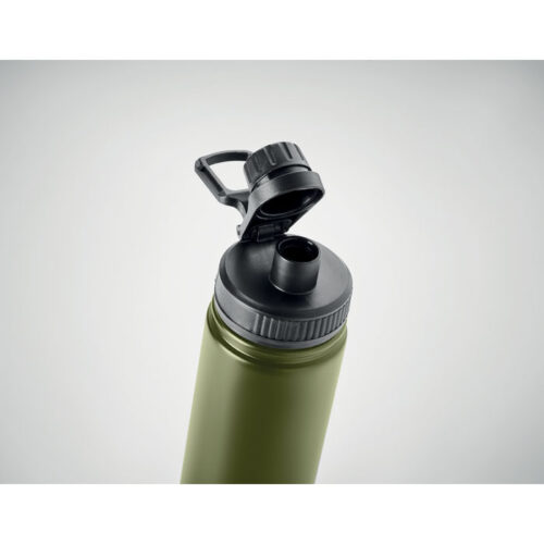 Botella térmica MILI de acero inoxidable con boquilla integrada y asa, ideal para hidratación activa y sostenible