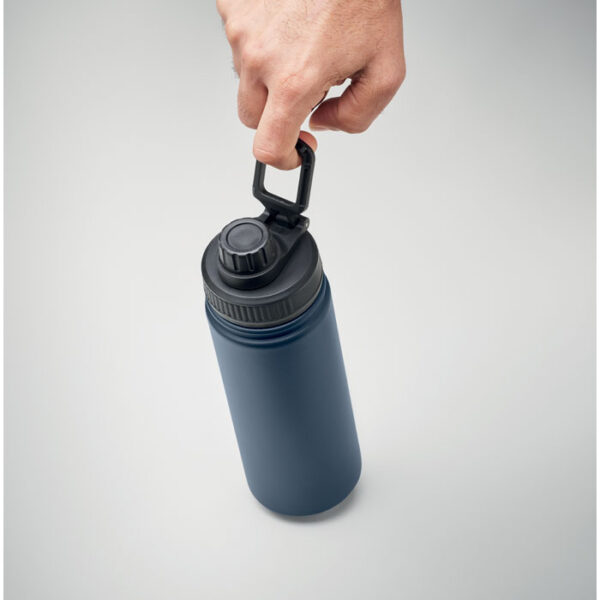 Botella térmica MILI de acero inoxidable con boquilla integrada y asa, ideal para hidratación activa y sostenible