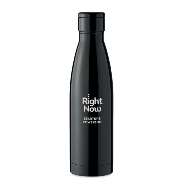 Botella térmica BELO LUX negra con pantalla LED de temperatura en la tapa